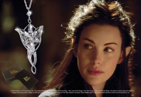 Lord of the Rings Pendant Arwens Evenstar (silver plated)
