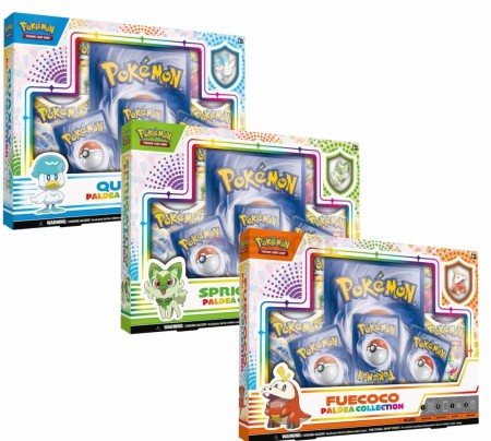 Pokemon Paldea Collection ( velg mellom Sprigatito, Fuecoco og Quaxly)