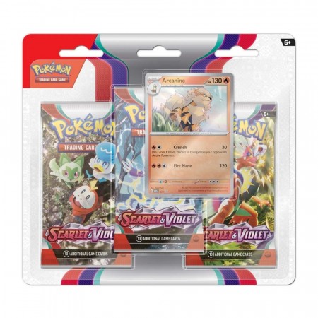 Pokemon Scarlet & Violet Blister - 3pk Arcanine