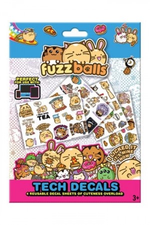 Fuzzballs Tech Klistremerke Pakke