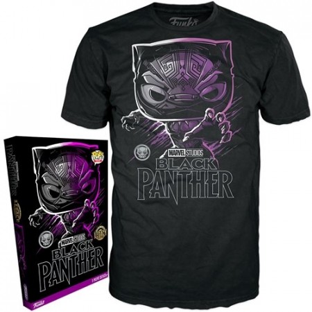 Black Panther Adult Black Pop! T-Shirt