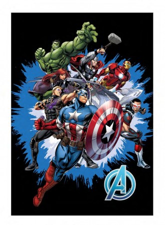 Avengers fleece pledd - All heroes 100cm x140cm