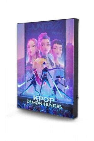 KPop Demon Hunters Canvas Print with light