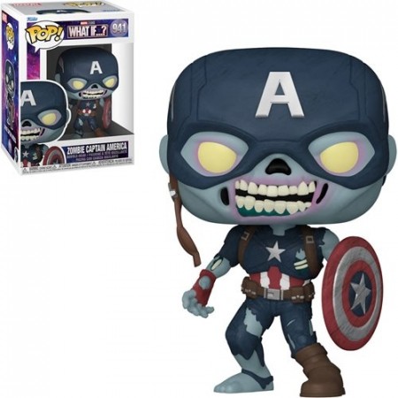 What if Zombie Captain America Pop! Vinyl Figur 941