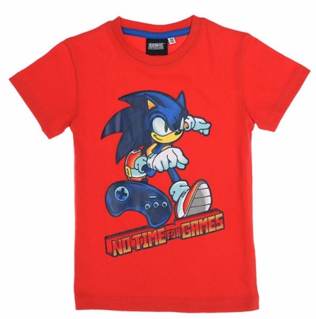 Sonic the hedgehog t-skjorte for barn Rød