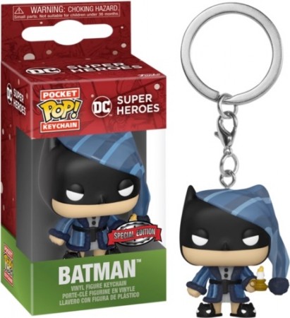 Batman as Scrooge Holiday Pocket Pop! Vinyl Nøkkelring
