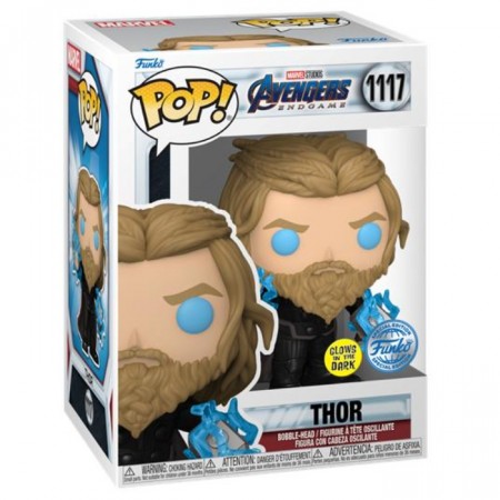 Exclusive Avengers Endgame Thor w/thunder (Glow in dark) Pop! Vinyl figure 1117 Mulighet for chase