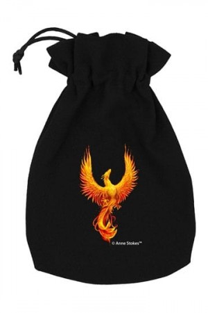Anne Stokes Dice Pouch Phoenix