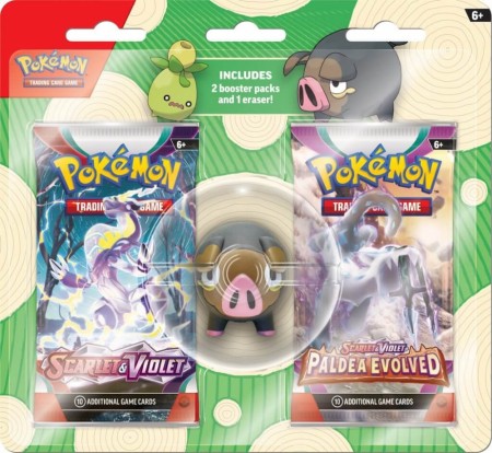 Pokemon Back to School Eraser Blister - Lechonk - Forhåndskjøp
