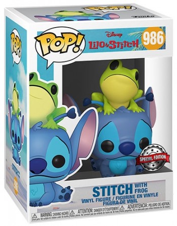 Lilo & Stitch POP! Stitch w/Frog 9 cm Vinyl figure 986
