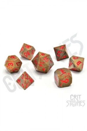 CritStones Metal Dice Set Rage Within - Forventet Februar