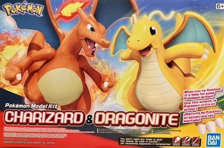 Pokemon Charizard and Dragonite Model Kit
