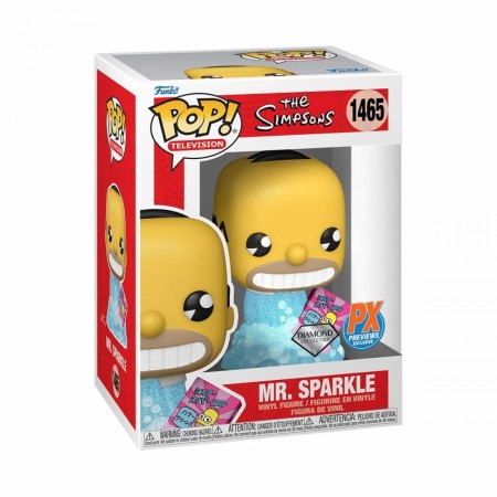 The Simpsons Mr. Sparkle Diamond Glitter Funko Pop! Vinyl Figure 1465 - Previews Exclusive