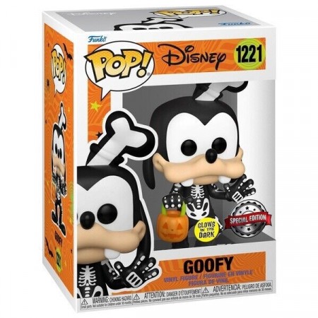 Disney Trick or Treat Skeleton Goofy (Glow-in-the-Dark) Vinyl Figure 1221