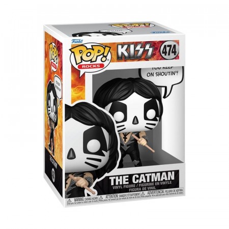 KISS POP! Sayings The Catman(R&R All Night) Vinyl Figure 474