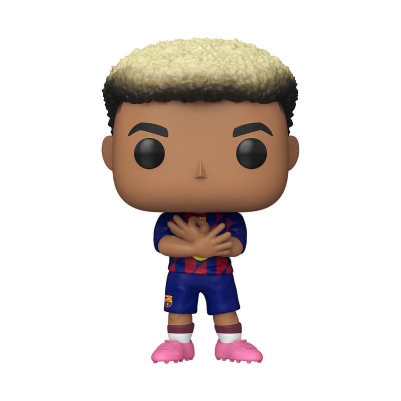 Fotballstjernen Lamine Yamal fra FC Barcelona som Funko Pop! Vinyl-figur! Den unge spanske angrepsspilleren er gjenskapt i klubbens ikoniske blå og røde drakt.
